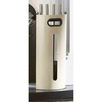 Harewood International Inglenook Cream 5Pc Companion Set Modern Traditional Poker Tongs Shovel Brush, Cream