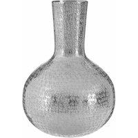 Interiors By Ph Bottle Vase Hammered Silver Effect, Silver