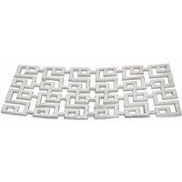 Interiors By Ph Large Square Deco Plate Aluminium, Silver