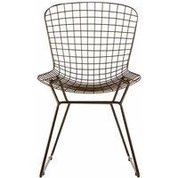 Interiors By Ph Wire Chair Bronze Metal, Brown