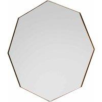 Crossland Grove Thorpe Octagon Champagne Wall Mirror 80x80cm, Gold