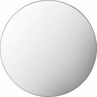Crossland Grove Thorpe Round Silver Mirror - 800 X 800mm, Silver