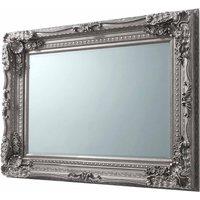 Crossland Grove Carved Regency Silver Wall Mirror - 119x89cm, Silver