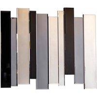 Crossland Grove Windsor Panelled Black Grey Wall Mirror - 800 X 25 X 700Mm, Grey