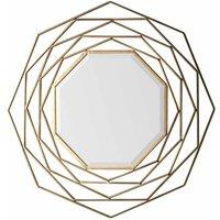 Crossland Grove Stella Gold Wall Mirror - 910 X 910Mm, Gold