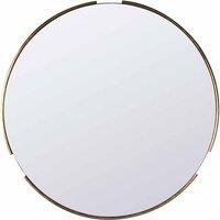 Crossland Grove Hever Round Wall Mirror Gold - 800x15x800mm, Gold