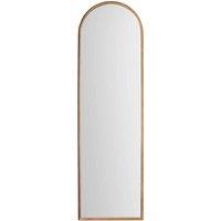 Crossland Grove Newpound Arch Leaner Mirror Bronze 50x170cm, Brown