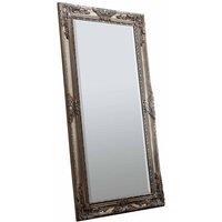 Crossland Grove Devonshire Leaner Mirror Antique Silver - 1700 x 840mm, Silver