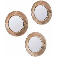 Crossland Grove Kneel Set Of 3 Scatter Mirrors Gold - 510 X 50 X 510mm, Gold