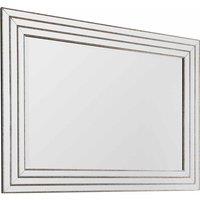 Crossland Grove Avril Silver Wall Mirror - 820 X 25 X 1120mm, Silver