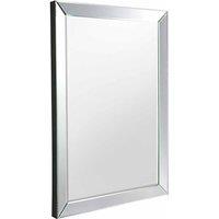 Crossland Grove Bloomsbury Rectangle Wall Mirror - 915 x 610Mm, Silver