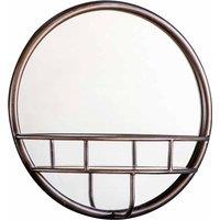 Crossland Grove Teynham Round Wall Mirror Black - 400mm, Black