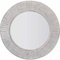 Crossland Grove Ramliant Round Wall Mirror - 810mm, Cream