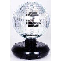 Cheetah 6inch Mirror Ball And Led, Silver