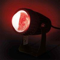 Fxlab 8W Red LED Pinspot Black Body, Red