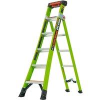 Little Giant 6 Tread King Kombo Industrial Step And Ladder, Green