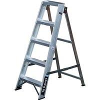 Tb Davies 5 Tread Professional Swingback Step Ladder, Silver
