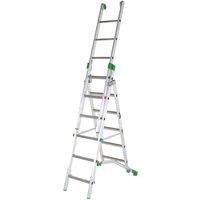 Tb Davies 2.0M Heavy-duty Aluminium Combination Ladder, Silver