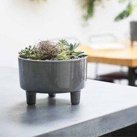 Ivyline Pisa Slate Bowl - H14Cm X D19Cm, Grey