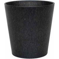 Ivyline Pula Recylable Planter Black - H25Cm X D24Cm, Black