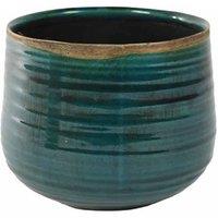 Ivyline Pot Como Turquoise - H21Cm D26Cm, Blue