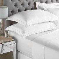 Paoletti 200 Thread Count Super King Fitted Sheet Cotton White, White