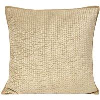 Paoletti Brooklands Polyester Filled Cushion Viscose Cotton Champagne, Gold