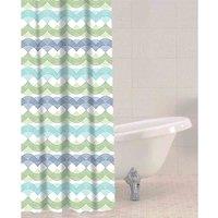 Sabichi Waves Peva Shower Curtain