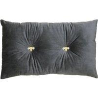 Paoletti Bumble Pre-filled Cushion Polyester Charcoal, Grey