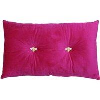 Paoletti Bumble Pre-filled Cushion Polyester Fuchsia, Pink