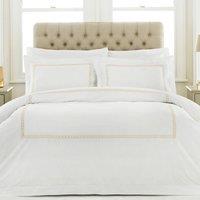 Paoletti Cleopatra Double Duvet Cover Set Cotton Gold, Gold