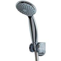 Showerdrape Neo Single Spray Shower Head In Chrome, Grey
