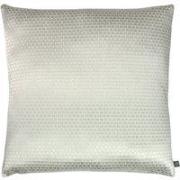 Prestigious Textiles Emboss Polyester Filled Cushion Cotton Feather, Silver
