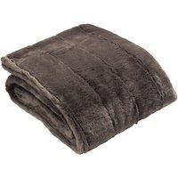 Paoletti Empress Faux Fur Throw Polyester Taupe 200 x 140cm, Cream