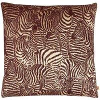 Kai Hector Polyester Filled Cushion Viscose Polyester Cotton Earth, Brown