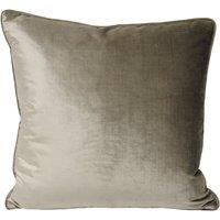 Paoletti Luxe Velvet Polyester Filled Cushion Mink, Grey