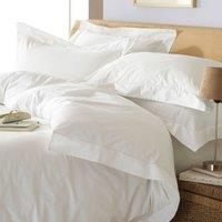 Paoletti Oxford Double Duvet Cover Set Cotton White, White