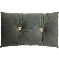 Paoletti Panther Pre-filled Cushion Polyester Dark Grey, Grey