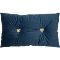 Paoletti Panther Pre-filled Cushion Polyester Navy, Blue