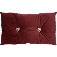 Paoletti Panther Pre-filled Cushion Polyester Oxblood, Red