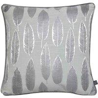 Prestigious Textiles Quill Polyester Filled Cushion Polyester Cotton Silver, Silver