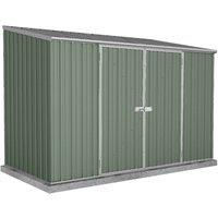 Mercia Absco Space Saver 10 X 5 Pent Metal Shed - Pale Eucalyptus