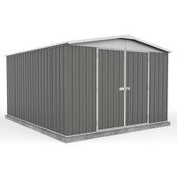 Mercia Absco Regent 10 X 12 Apex Metal Shed - Woodland Grey