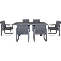 Handpicked Norfolk Collection Babingley 6 Seat Outdoor Dining Set - Anthracite Grey, Grey