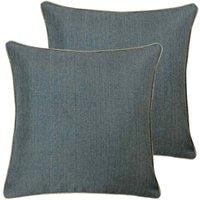Paoletti Bellucci Twin Pack Polyester Filled Cushions Graphite 45 x 45cm, Grey