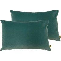 Furn. Contra Twin Pack Polyester Filled Cushions Mist Blue, Blue