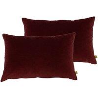 Furn. Contra Twin Pack Polyester Filled Cushions Oxblood, Red
