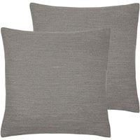 Evans Lichfield Dalton Twin Pack Polyester Filled Cushions Bark, Grey