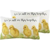 Evans Lichfield In This Together Twin Pack Polyester Filled Cushions Multi, Multi