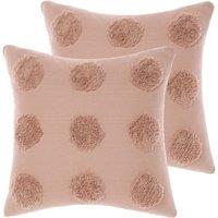 Linen House Haze Twin Pack Polyester Filled Cushions Maple